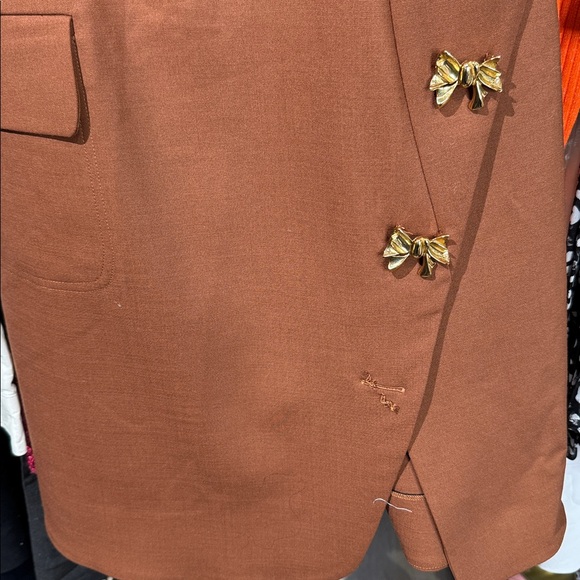 Oscar de la renta Elegant Brown Sleeveless Dress - Picture 5 of 5